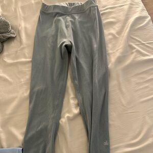 ALO Yoga Mint Green Ribbed Leggings